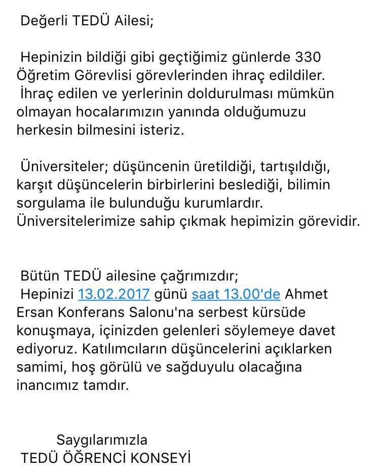 Hocalarımıza sahip çıkıyoruz!!