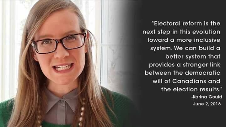 ETGilmour's tweet photo. I agree with @karinagould, too bad she doesn't anymore #ERRE #electoralreform #cdnpoli @JustinTrudeau https://t.co/yy795CER3A
