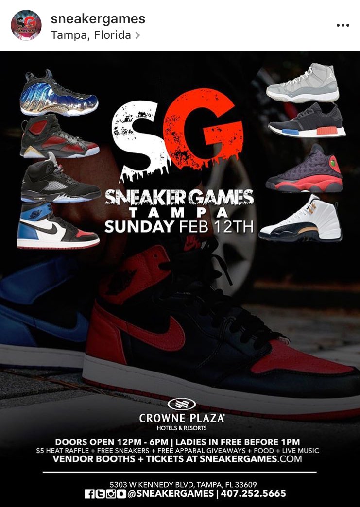 Prettyboyfredo's tweet photo. Today in Tampa!! 🔥🔥🤘🏾Sneaker Games will be lit !!! https://t.co/ZB68J5xqQy