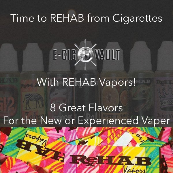 ecigvault's tweet photo. Throwbacks to childhood or something new, REHAB Vapors will take you away from it all.  Recharge your tastebuds.  https://t.co/FGIzvxF1ze https://t.co/6Yt8wMT94E