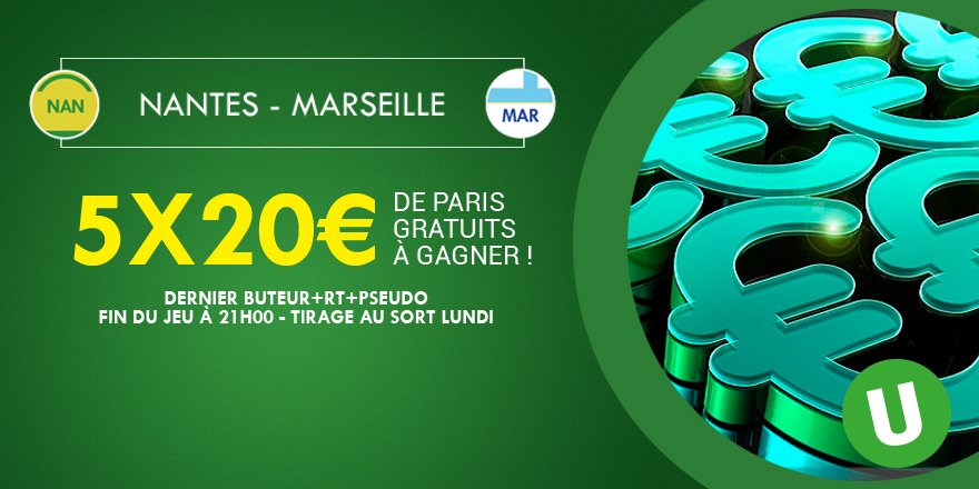 UnibetFrance's tweet photo. ⚽️💰 Qui sera le dernier buteur de #FCNOM ? 5x20€ de #freebet à gagner !
#TeamParieur https://t.co/sc9HfpZwGd