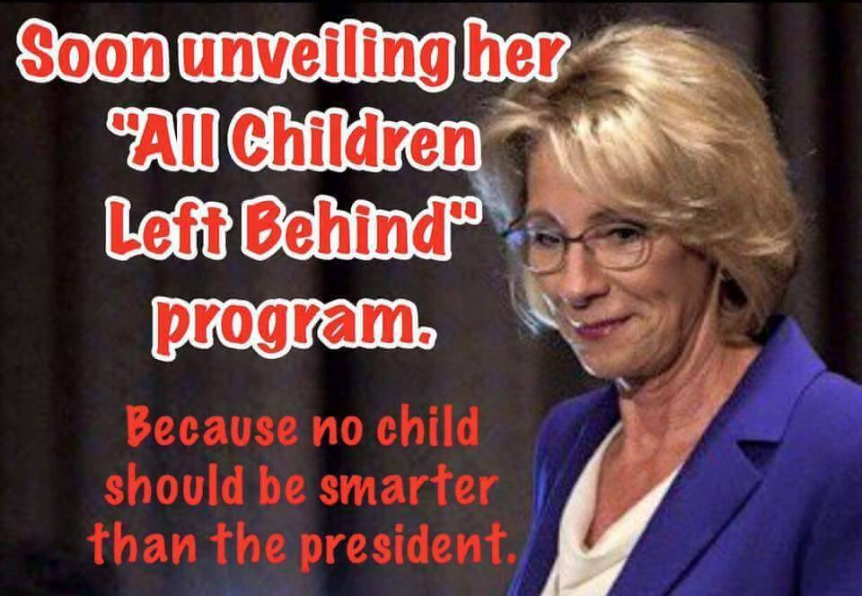 chiggin1's tweet photo. #Resist #DeVos #AllChildrenLeftBehind https://t.co/DgEvsIt7SN