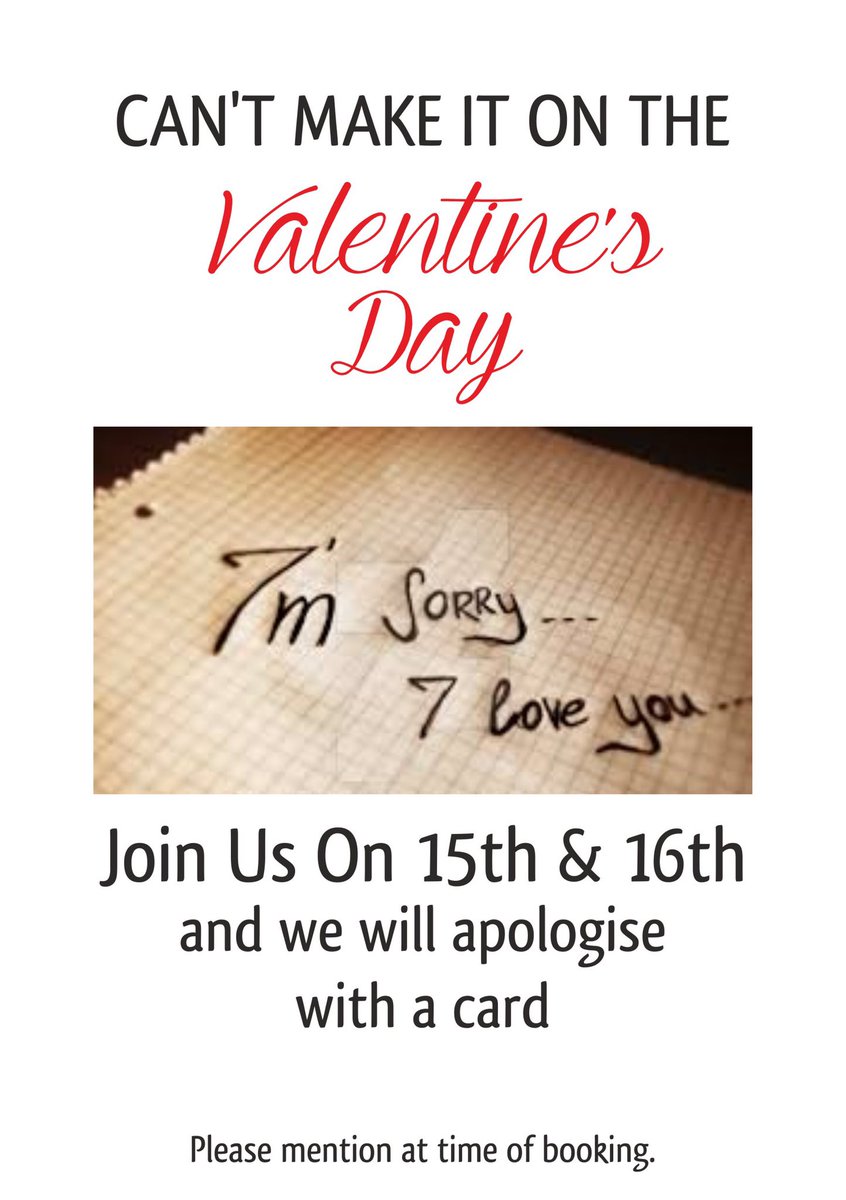 Can't make it on 14th, blame us and we will apologise with a card. Only @ #mumtaz#mumtazbradford