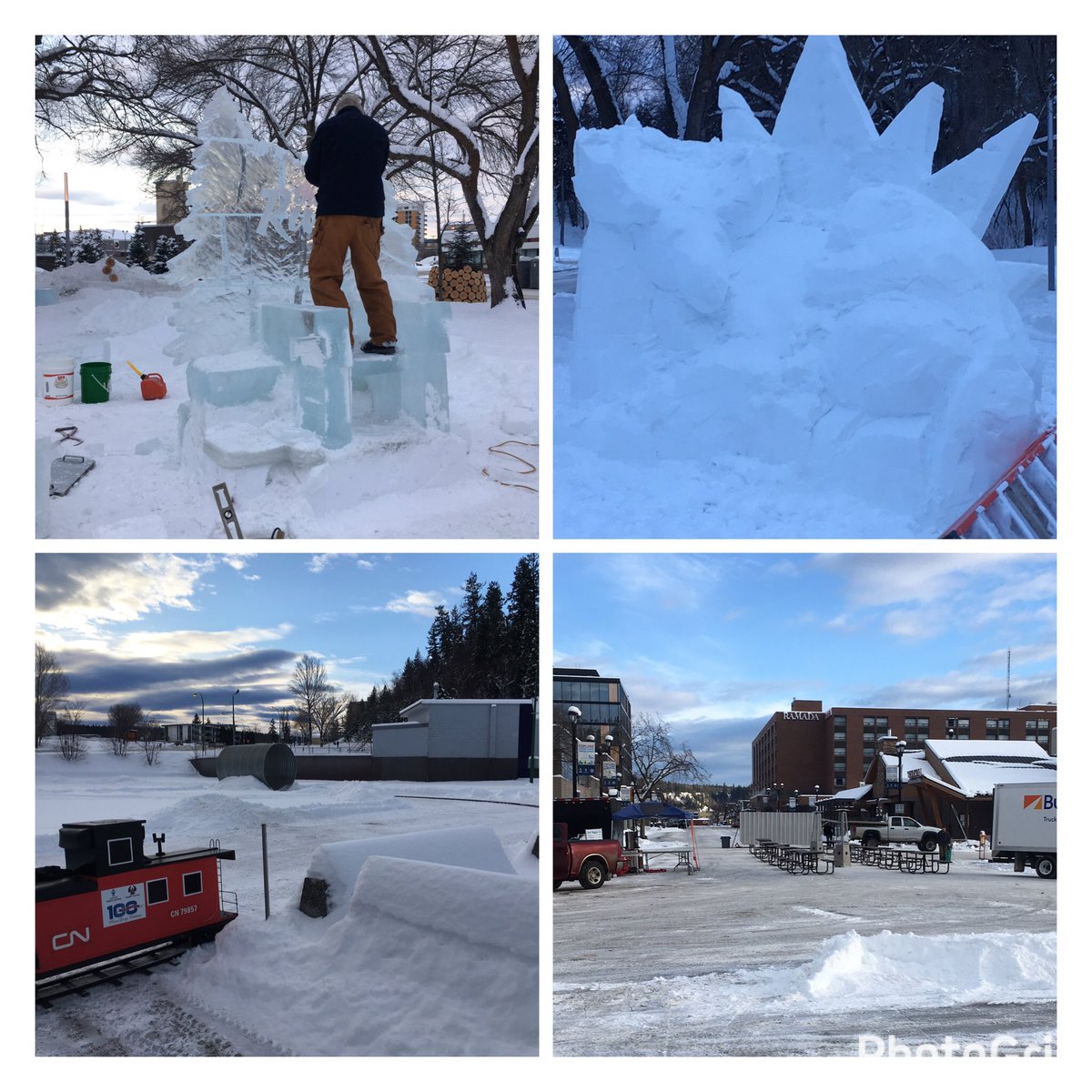 Set up is well underway! 

Make sure you come downtown for the inaugural Downtown Winter Carnival!
