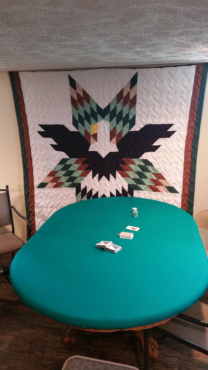 GameTheoryLab's tweet image. Updated the felt on the game table. Ready for some #boardgames #pitch #pinochle #backgammon #cribbage #dominoes