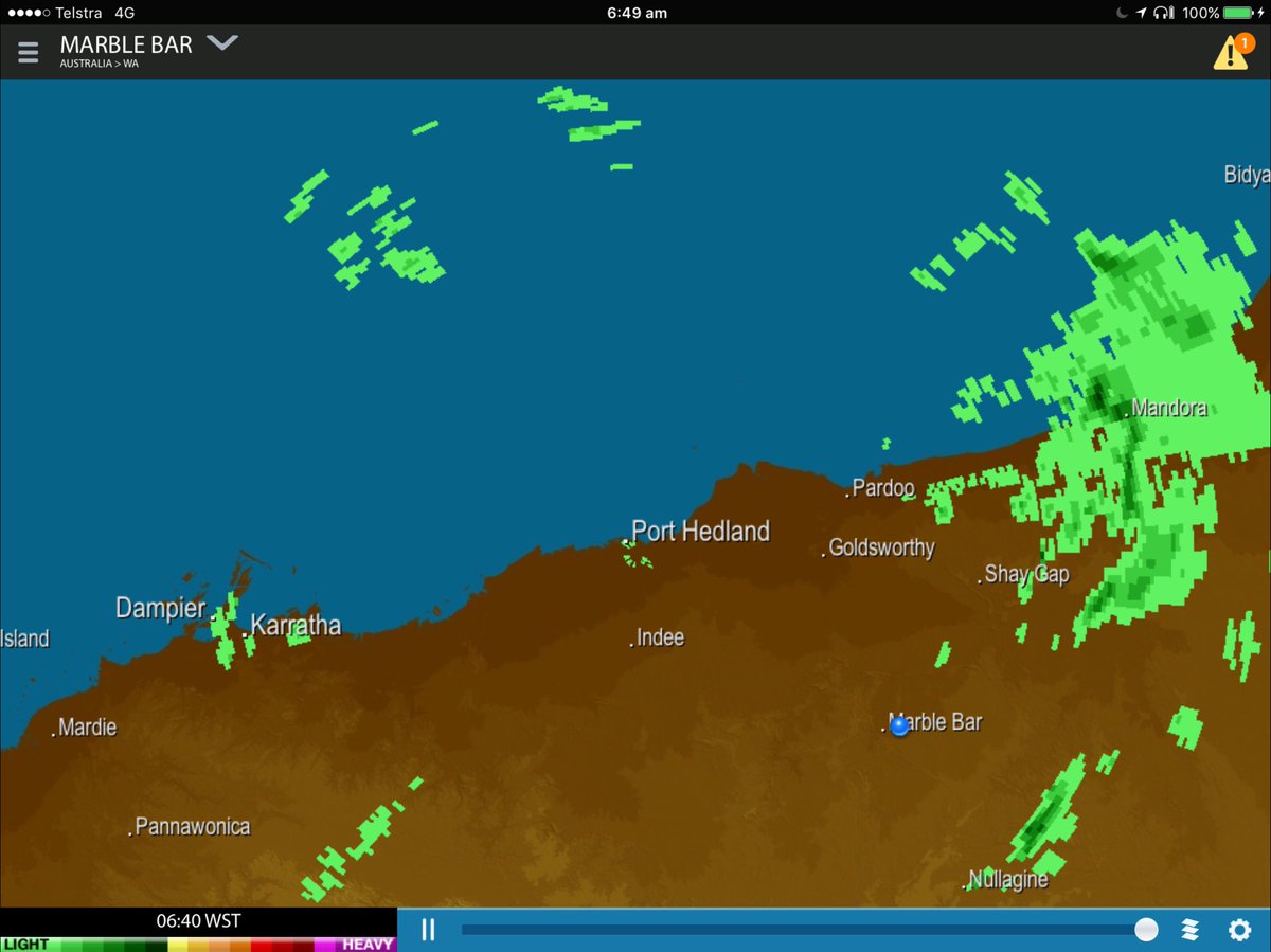 twocrowsdown's tweet image. Cloud is starting to build up and weather radar shows rain approaching. Let us out before it friggin hits! #MarbleBar #Pilbara #MRWA