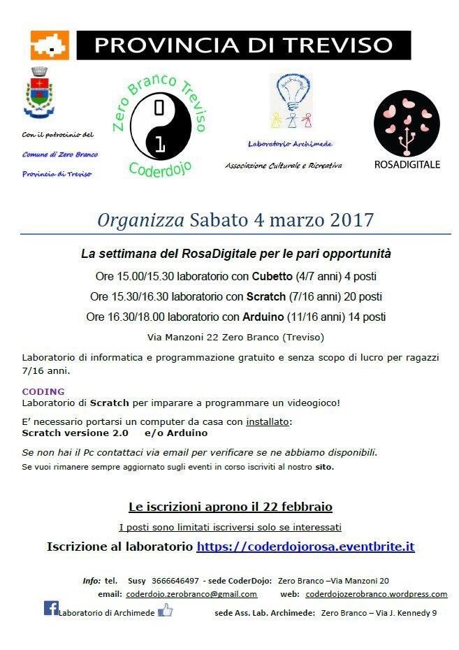 CoderdojoZerob's tweet image. #coderdojo #coderdojozerobranco @Archimede2Susy @DigitaleRosa #pariopportunita' @trevisotoday @provtreviso @ComuneTreviso