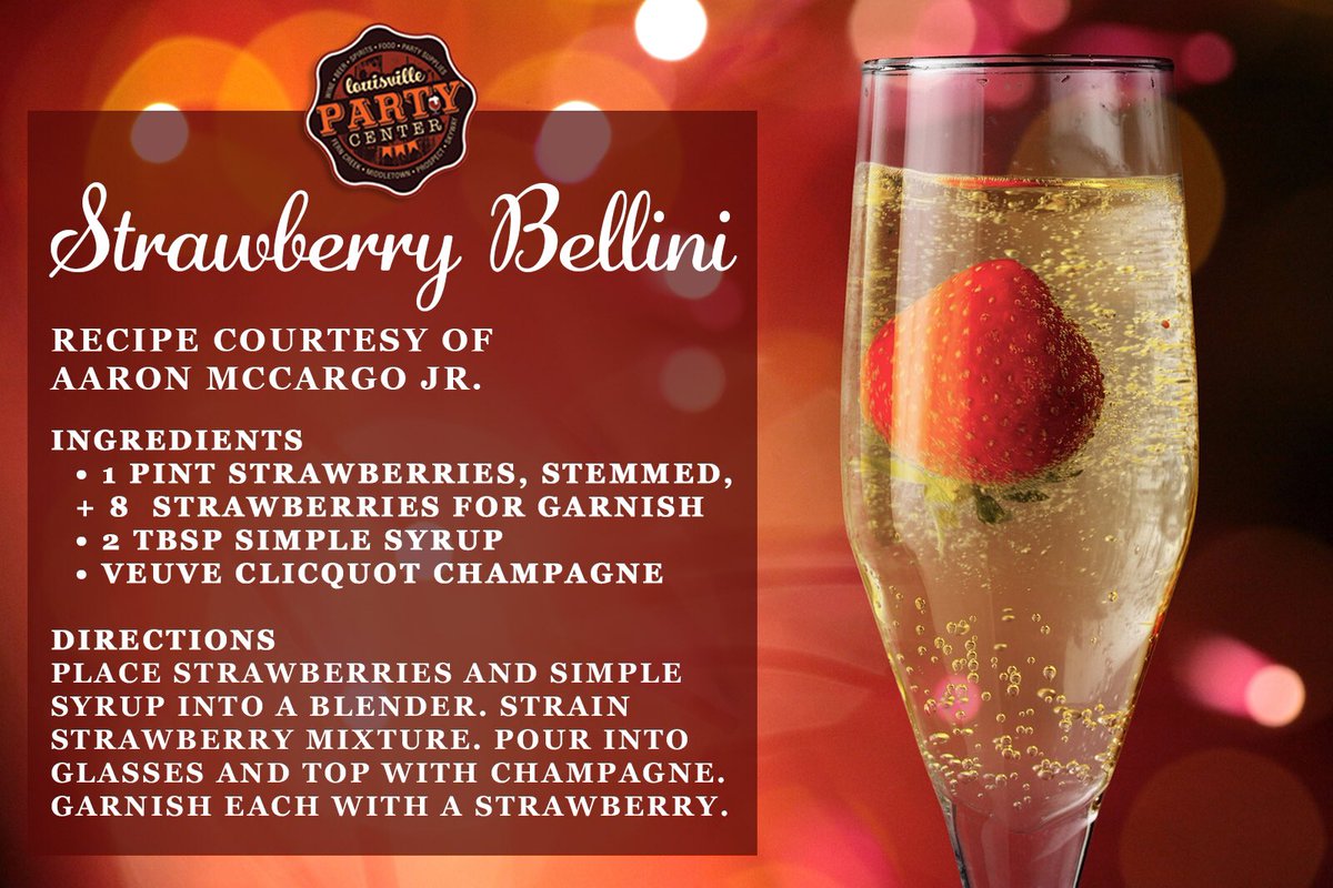 loupartycenter's tweet photo. Make #ValentinesDay extra special w/ these delicious #StrawberryBellinis 🍓🍾 made with Veuve Clicquot #Champagne! #louisvilleky #VdaySpecials https://t.co/SEoonLCRWx