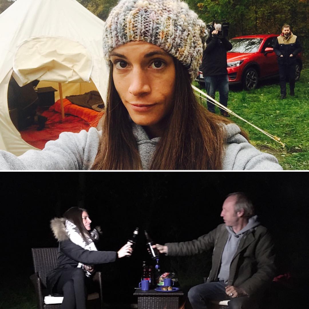 CyndieAllemann's tweet photo. Unser Zeltplatz 😂😂 war Mega!!! @GRIP_RTL2 - Das Motormagazin @rtl2 #autotest #drivinglikeagirl #suvtest #camping #funandfast https://t.co/4Ce486xJGj