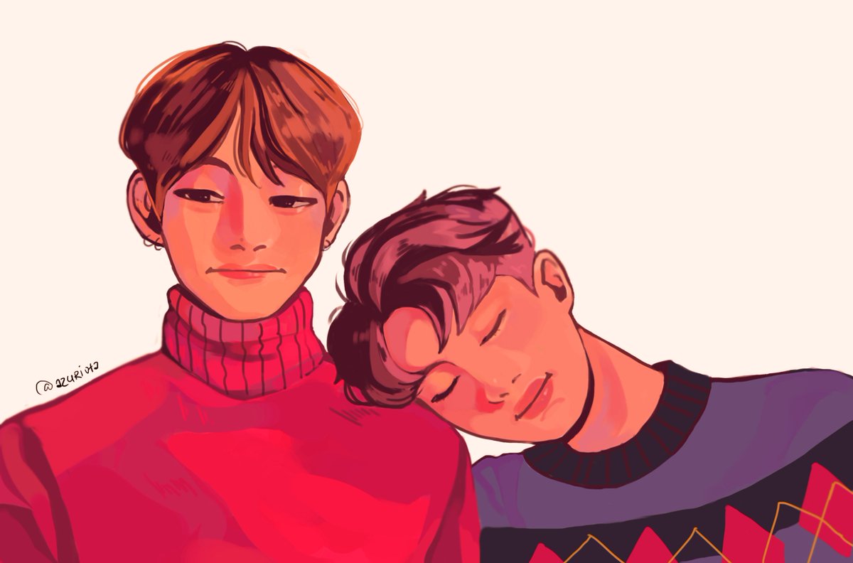 #bts #vmon #봄날 #YouNeverWalkAlone #btsartmy 
idk it was a pleasure to draw them 💫