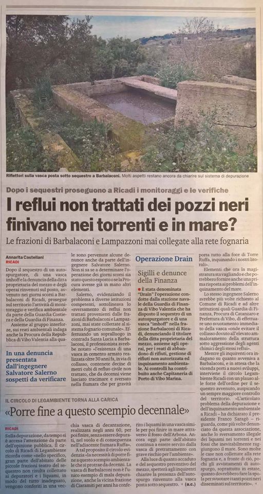sudsalvo's tweet photo. #giuliAcasa #autobotte #sequestro #preventivo @ZoroSindaco #Ricadi #CapoVaticano #SUDenergy #ingsalernosalvatore @SalernoSal @makkox #gazebo https://t.co/Cno99ZsX10