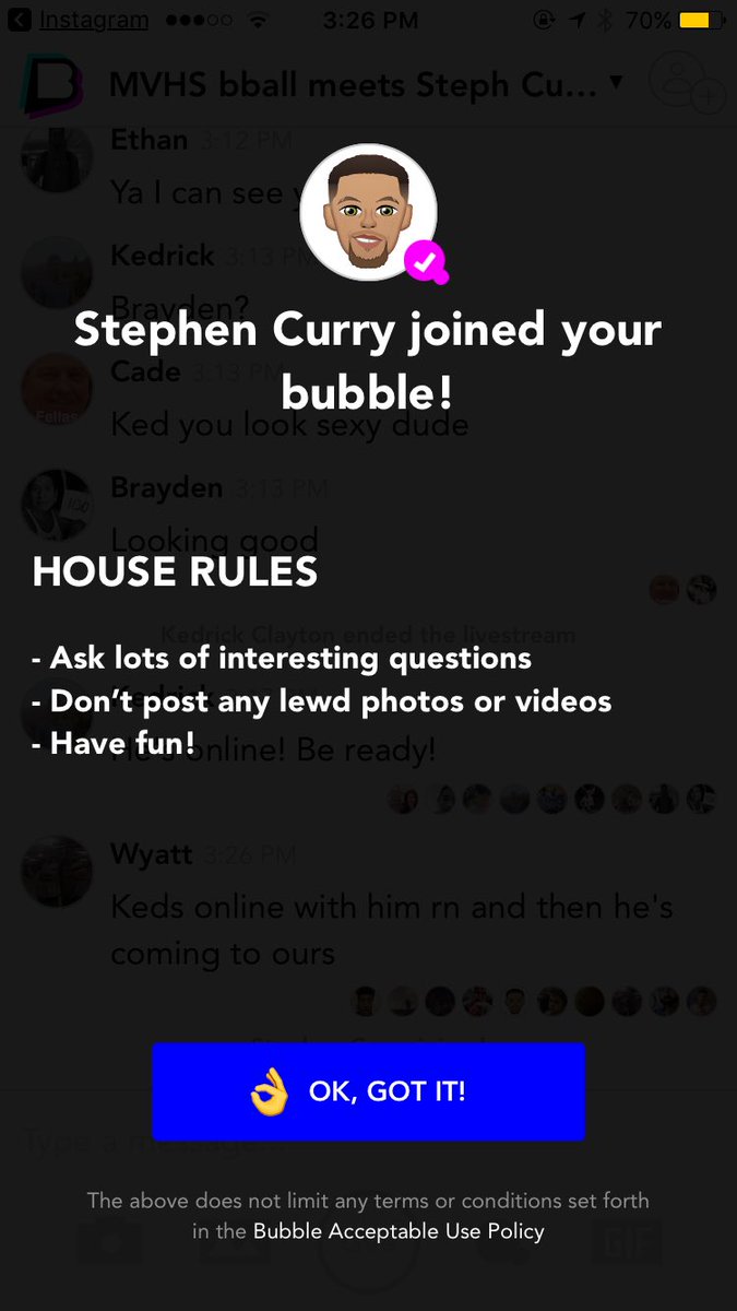 yankee0404's tweet image. never thought this would ever happen in my life but it finally came true. thanks for talking to us steph!🏀 bubble.app.link/pzXjWZDSBA