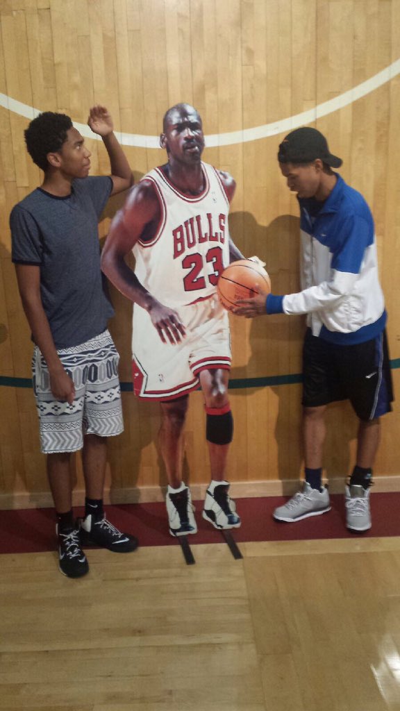 Throwback to when we met Michael Jordan. Happy Birthday youngin  