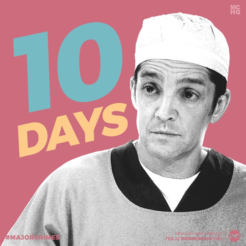 MajorCrimesHQ's tweet photo. In 10 days, more autopsies are to be done by Doctor Morales! #MajorCrimes #WatchLiveFor5 https://t.co/C1h0iE7O8h
