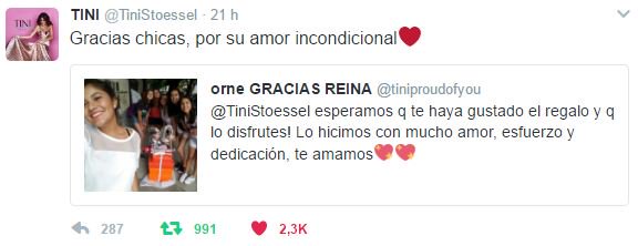 shinesgarat's tweet photo. YO HABIA RT ESTO PARA QUE TINI VEA LO DEL REGALO OMG FUNCIONA https://t.co/CUJb7Lquzg