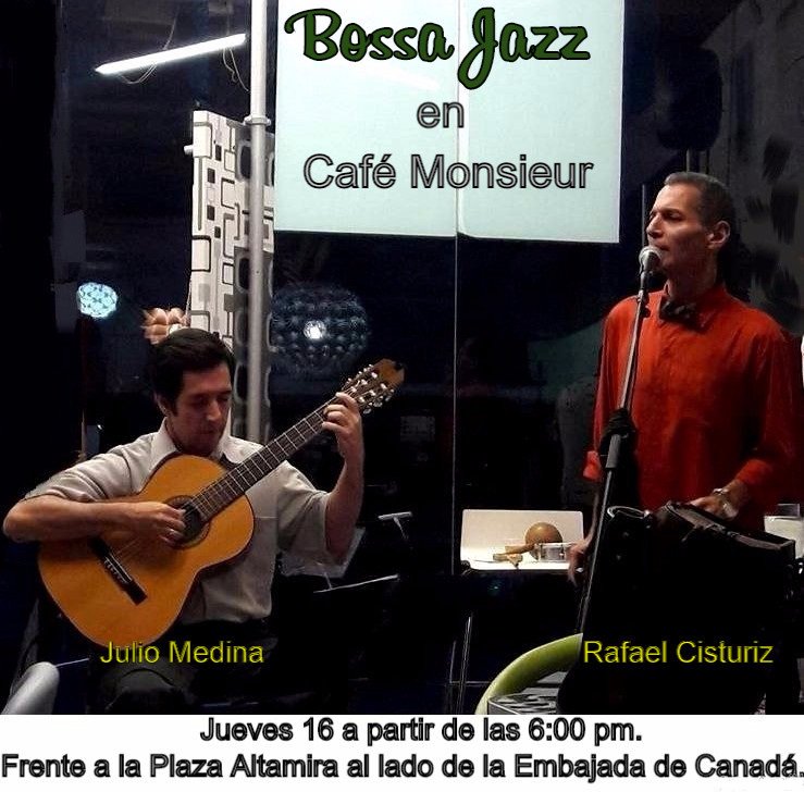 El próximo jueves 16 de febrero estaré acompañando al cantante <a href="/rafaelcisturiz/">rafael cisturiz</a> en <a href="/monsieurccas/">CAFEMONSIEUR</a>