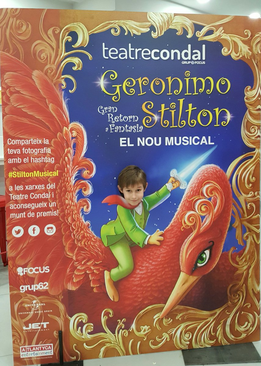 Joseric3's tweet photo. Gran espectacle, per passar una molt bona estona! #StiltonMusical al @Teatre_Condal https://t.co/DCMOwkj7DR