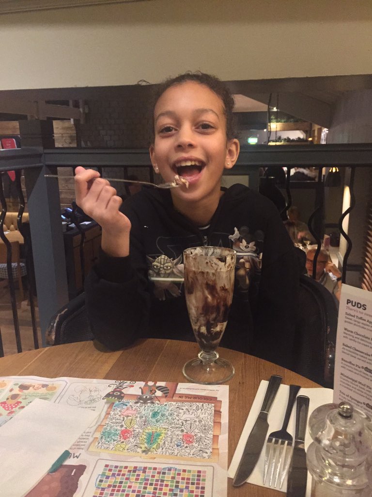 CD_Security's tweet image. Father daughter day no. 2, Maia's loving this cookie dough sundae.