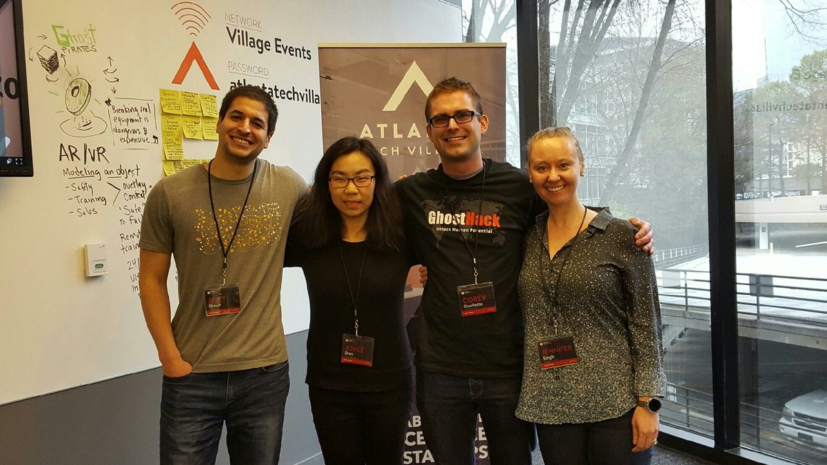 Jen_E_Singh's tweet photo. Congrats team Octane, best overall hackathon winner #GEGhostHack @GEGhostRed  @joycejshen @shavitamit #coreyouellette #workingatTR https://t.co/cRECMHf2GT