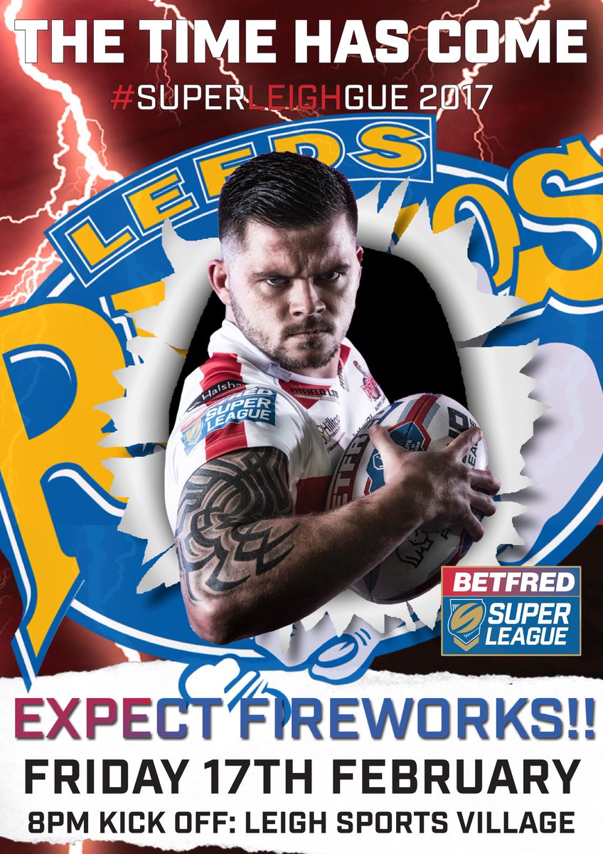 Let’s absolutely pack out <a href="/lsvstadium/">Leigh Sports Village</a> on Friday for the visit of <a href="/leedsrhinos/">Leeds Rhinos</a>. Bring the noise and get behind the lads!