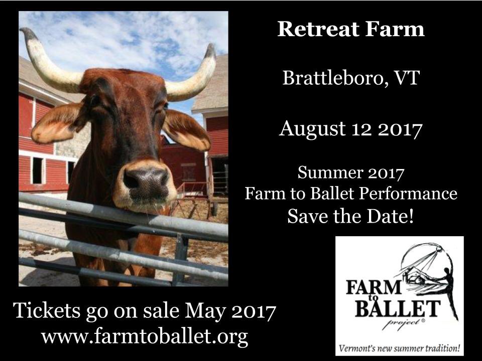 farmtoballet's tweet photo. We are excited to confirm that we will be returning to Retreat Farm in Brattleboro this summer... such a magical spot to perform! https://t.co/f4rXycqIC9
