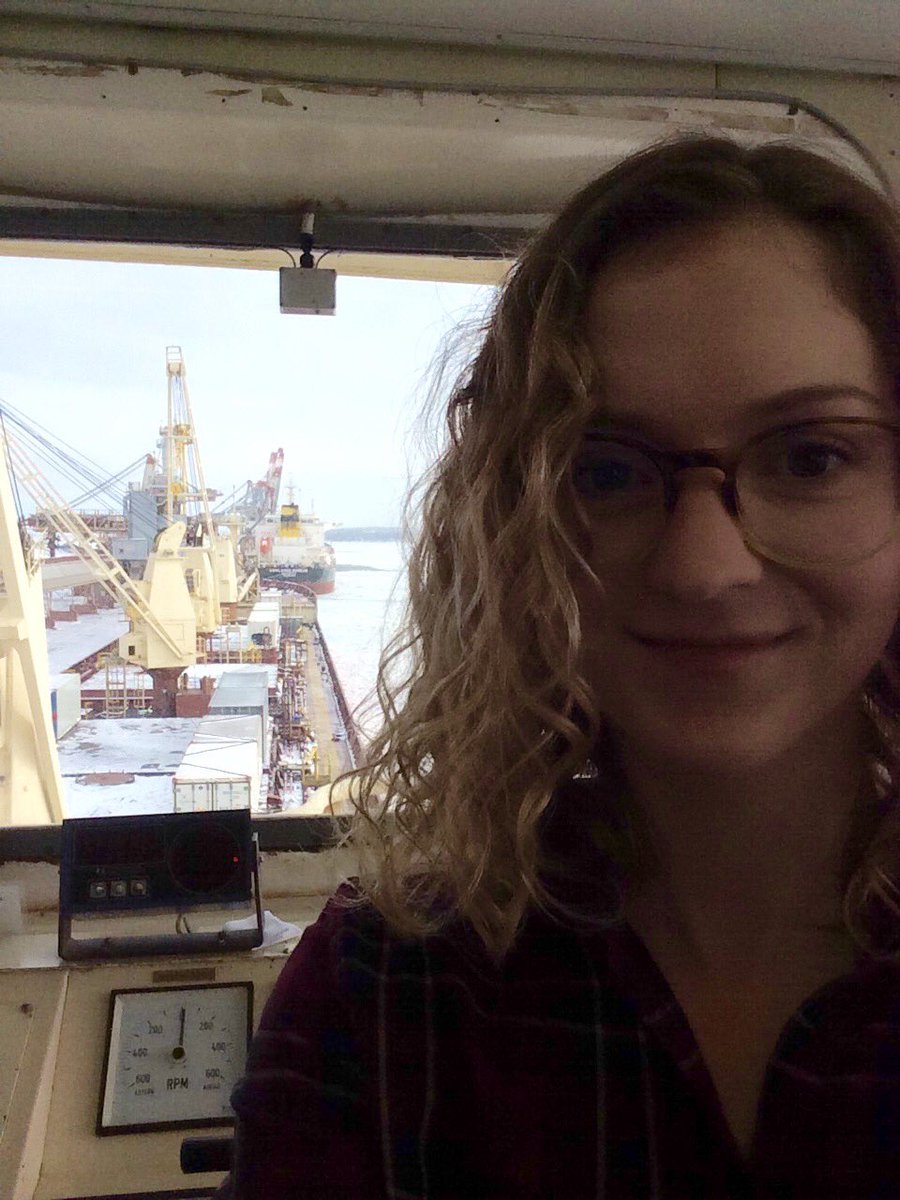 espg_uottawa's tweet photo. ESPG member @annika_ogilvie on an #icebreaker navigating towards Hudson Strait @MEOPAR_NCE https://t.co/r1LtWKNiul