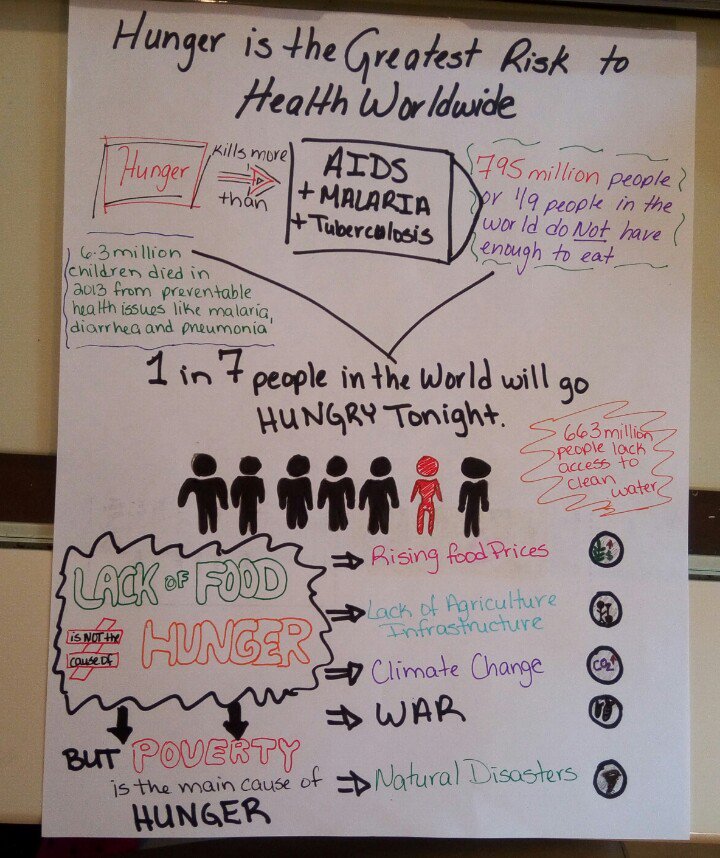 Alvi581's tweet photo. Hunger is the Greatest Risk to Health Worldwide #ufsigh #week4 #hunger @JocelynWidmer https://t.co/GEEJzxY2bS