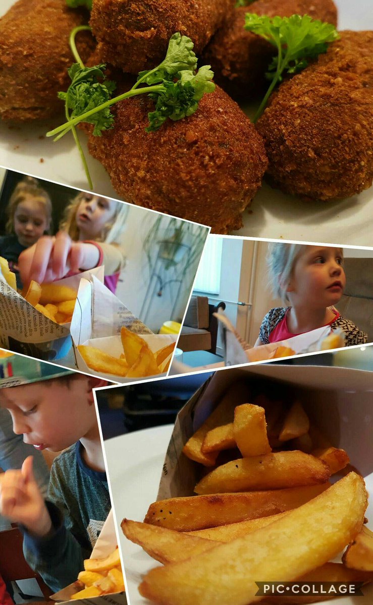 Zondag en (o)pa blijft verbazen! Zelfgemaakte frieten, kroketten en mayonaise... mmm.... wat ons betreft een terugkerende traditie!