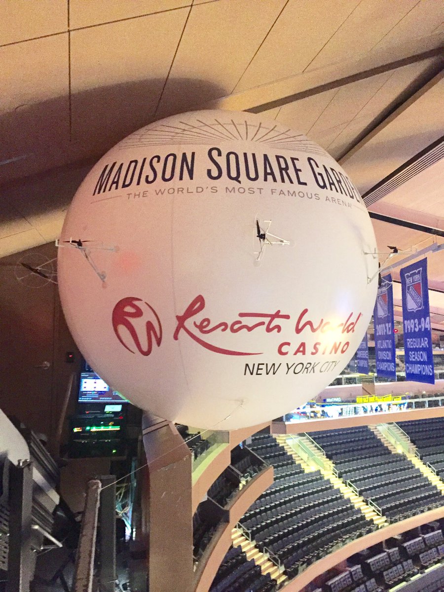 JimmyOlivero's tweet photo. #AirCamOne waiting for her time to shine #Knicks #Spurs #MSG #NBA #BLIMP #AIRORB https://t.co/OJ0lZG2mBb
