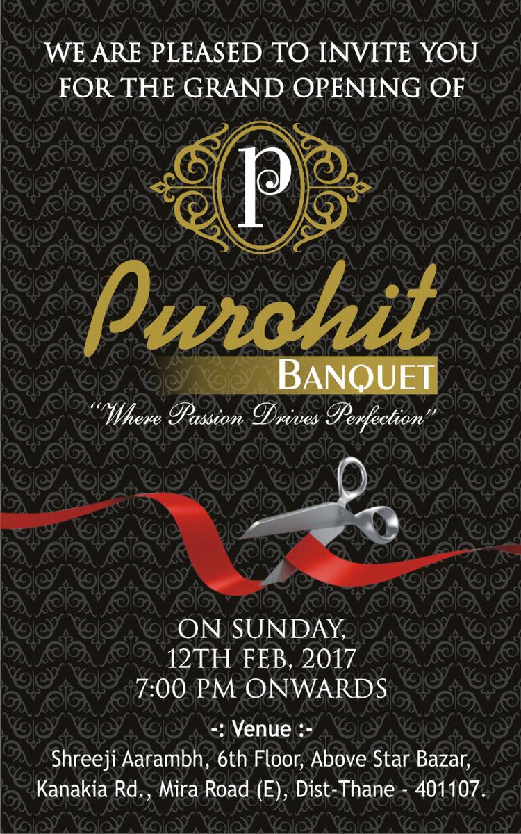 ahmednkhan's tweet photo. #miraroad #banquets #vegoptions 
Launched Purohits banquet on Kanakia road above star bazaar https://t.co/CnaAPFV2ry