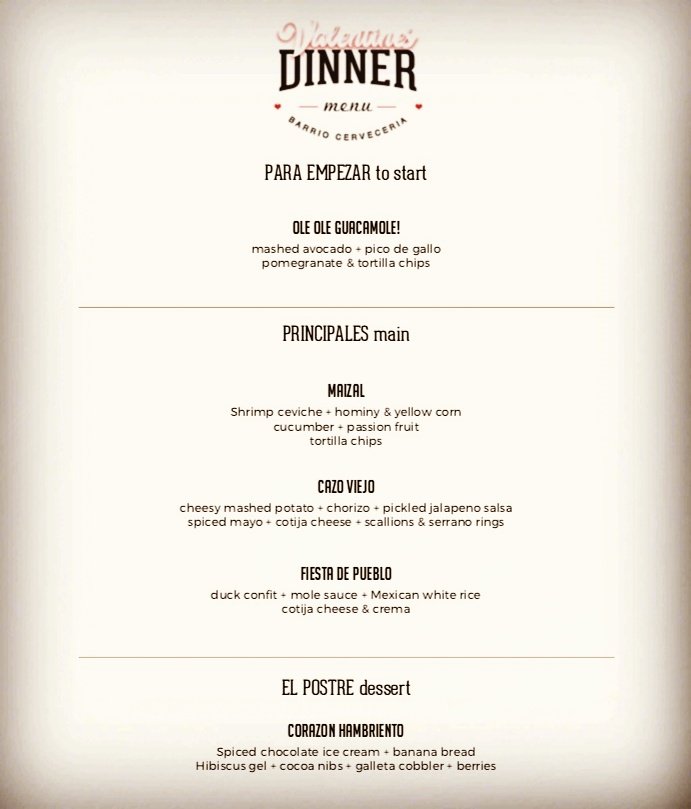 #tuesday at #barrio has us #pairing and #sharing $80 for 2 including 3 #cocktails each! #vegetarian options available  #ValentinesDay #tacos