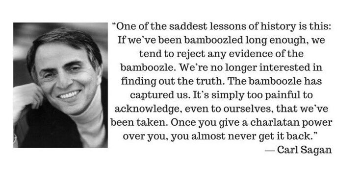 Image result for carl sagan bamboozle