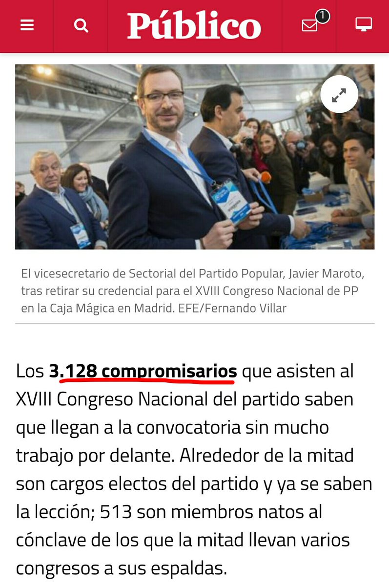 elsimioblanco's tweet photo. Comparación: A la Asamblea de Podemos han asistido 9000 personas. En el Congreso del PP, de las 7000 que había 3128 eran compromisarios. https://t.co/ZV5Qwm2ZXY