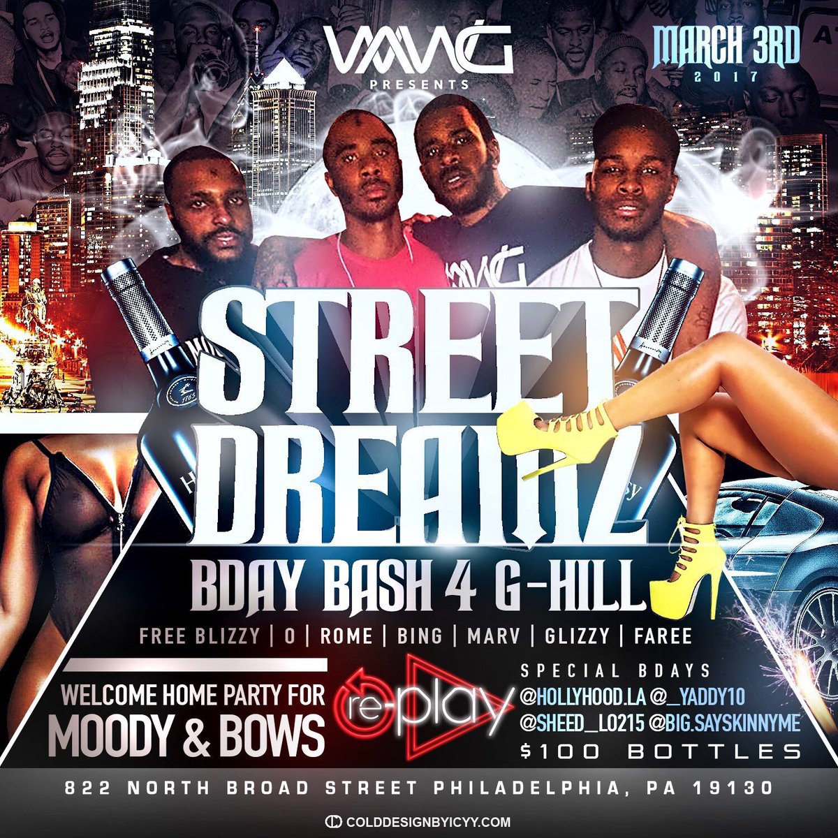 only place to be at on 3/3 to celebrate my g @GhillWawg g day ,