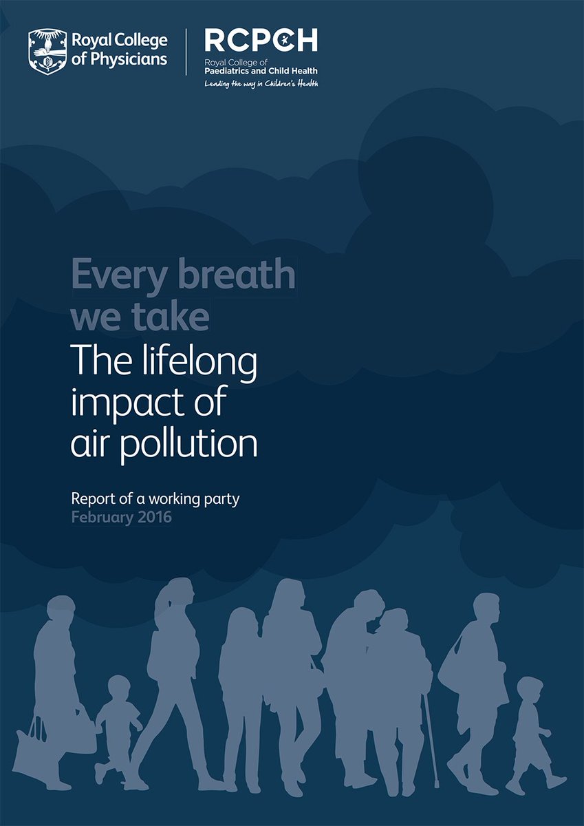 RCPhysicians's tweet photo. ‘Every breath we take: the lifelong impact of air pollution’ – a call for action #ClinicalMedicine Stephen Holgate https://t.co/H5cKELVNC9 https://t.co/bKgCuQ5bb9