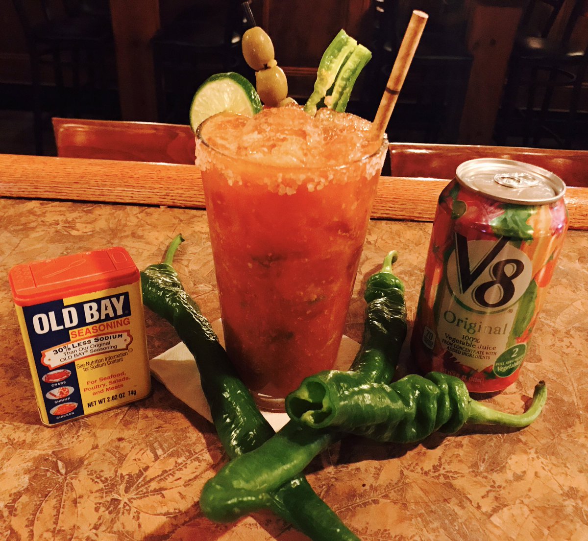 pourhousewo's tweet photo. Cold Snowy Days are perfect for Hot Spicy Bloody Mary's we use only the finest ingredients #BloodyMary #SundayBrunch https://t.co/GWEpoObkGm