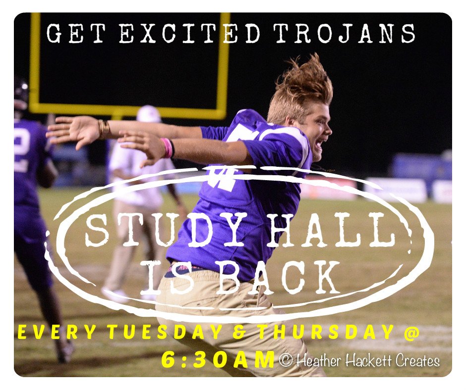 DaphneFBTrojans's tweet photo. Study Hall begins on Tuesday, 2-14-17 - 6:30am @ DHS Football Fieldhouse. #OffTheFieldPreparations #getexcited #getdetermined https://t.co/IDmtBZ2NrI