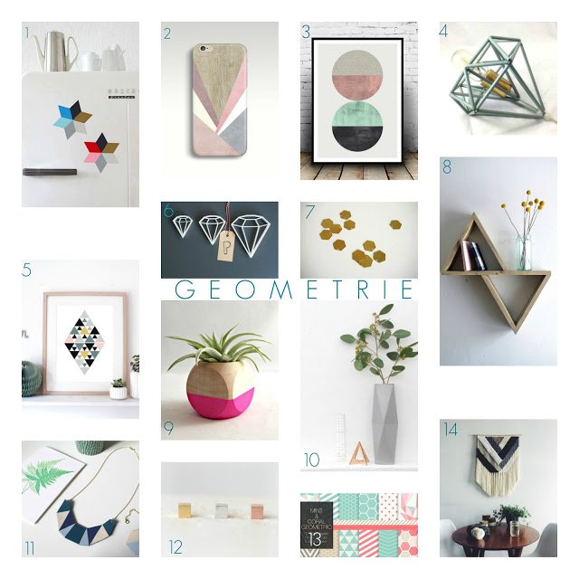 Wishlist inspiration géométrique de Sarah et Flo du <a href="/TadaamBlog/">*Tadaam! Blog</a> , pour la récente parution de leur livre DIY 💛  >> etsy.me/2kWMdNo