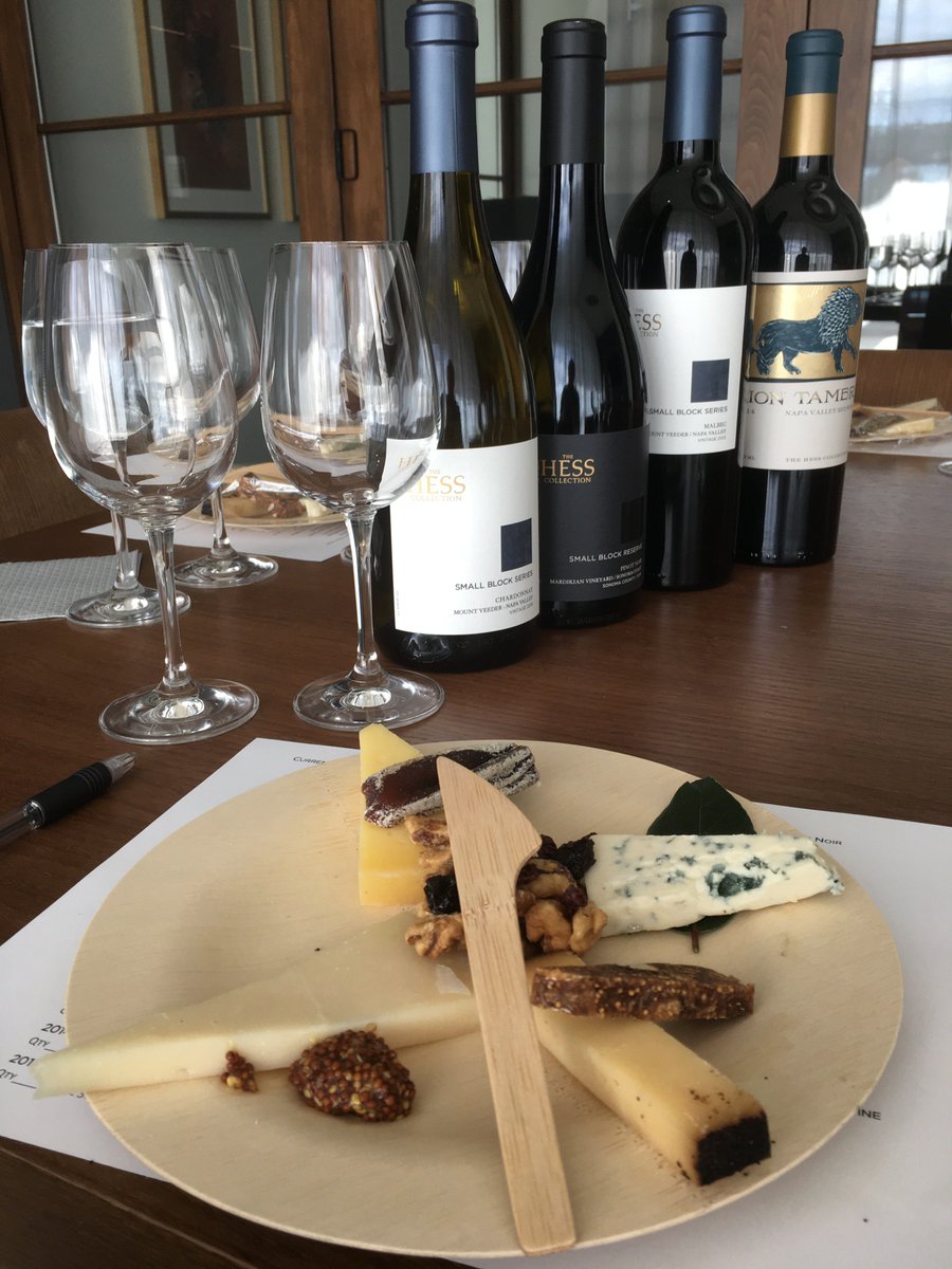 HessCollection's tweet photo. FAB weather today in #Napa.  Come #winetaste at our Pop-Up Tasting Room at Copia today.  Cheese pairings! Adjacent to @OxbowPubMarket https://t.co/6XIjEqBukz
