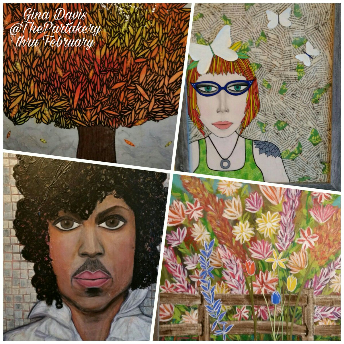 Partakery's tweet image. Gina Davis is showing thru February and we couldn't be happier! #LocalArt and the #CannabisCommunity #get2gether @Partakery 417 #nw65th
