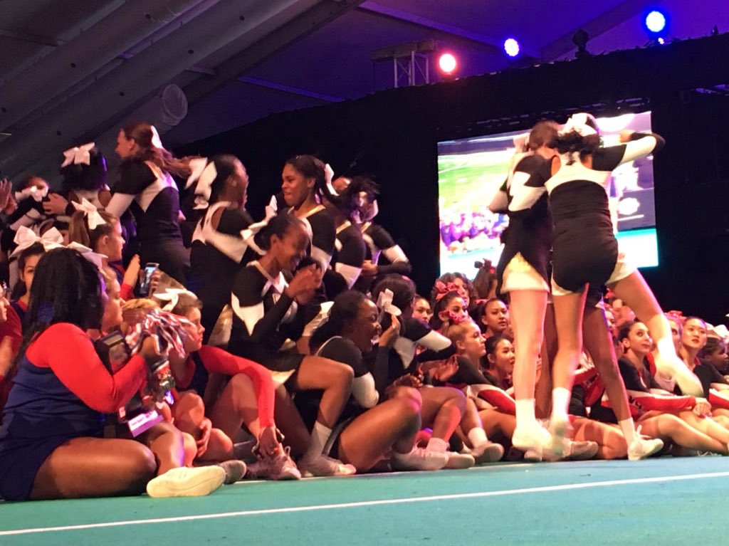 Congratulations to the 2017 Junior Varsity Game Day National Champions: Burlington Township High School! #UCAnationals