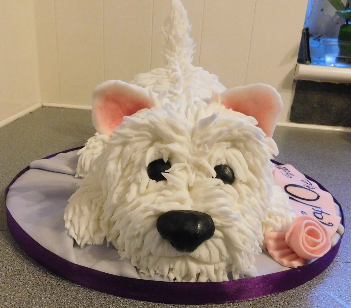 BarbsCakes's tweet photo. West highland terrier for a 70th birthday xx https://t.co/44PkVfh33O