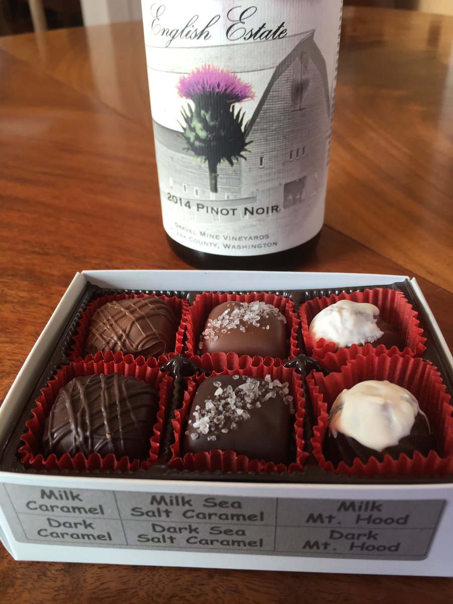 EnglishEstate's tweet photo. Last day to pair chocolates made right here in Orchards with wine grown on our farm. Come now before we get busy! #swwawine #ValentinesDay https://t.co/OXkjGLcJ5U
