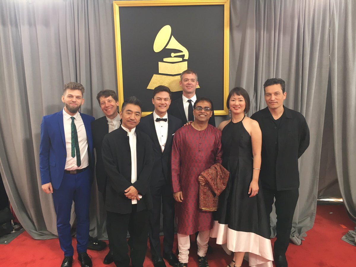 silkroadproject's tweet photo. Here we go!! #GRAMMYs #SilkRoadEnsemble #SingMeHome #TheMusicofStrangers https://t.co/esaQ7HUC4Y