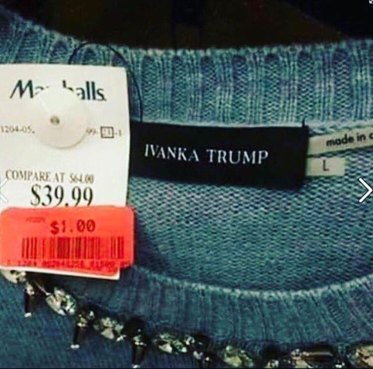 @marshalls , I see you! #shadethrowers #GrabYourWallet #DumpIvankaTrump #notmypresident 🚫🙅🏽