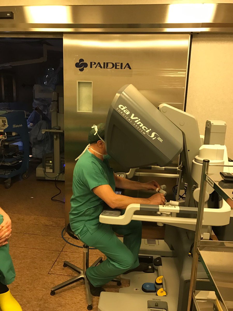 ......at "the end" Robotica Surgery at Hospital Paideia