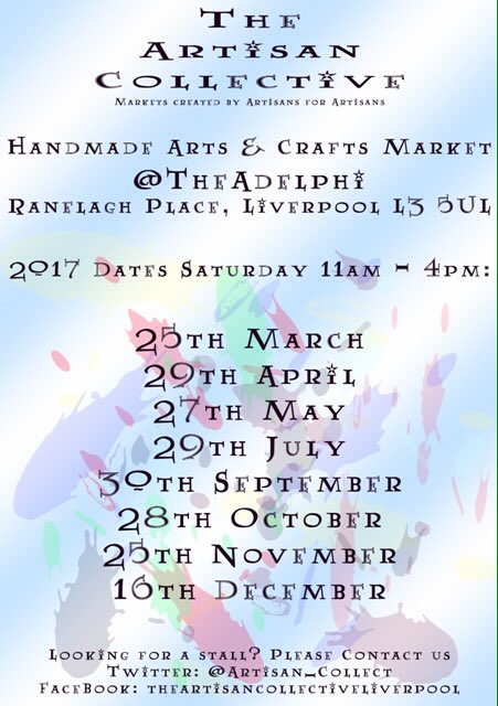 Looking to sell your #handmade #crafts &amp; #arts in #Liverpool? Get in contact  #HandmadeHour #savethedates