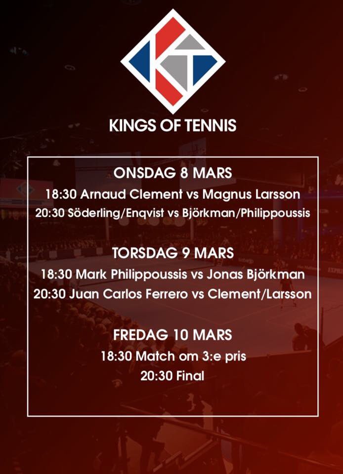 SthlmWaterfront's tweet photo. Den 8-10 mars, tennislegender på Stockholm Waterfront, en unikt uppbygd centercourt, mitt i Sthlm City. #kingsoftennis 🎾🎾🎾 https://t.co/h9yqEccKze