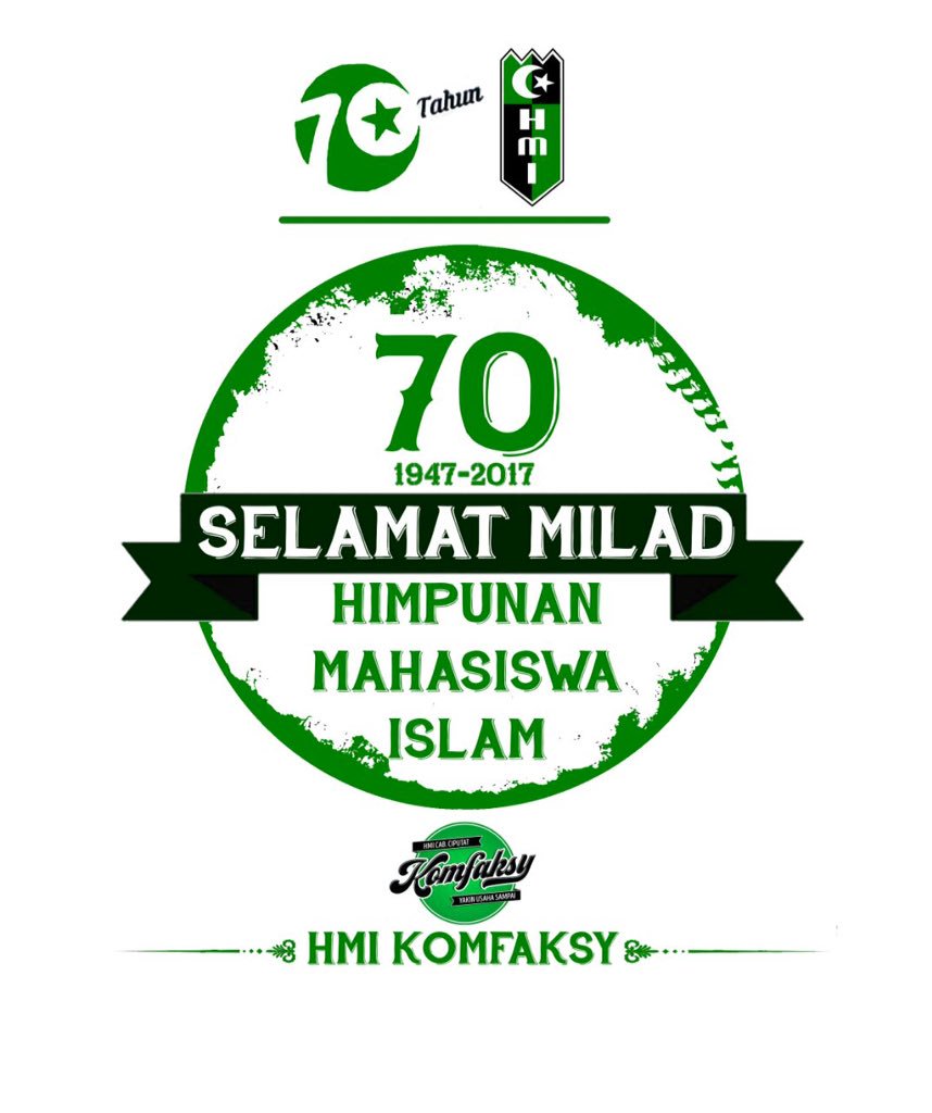 komfaksy's tweet photo. 7 Dekadi HMI. Mengabdi untuk Negeri, Berkhidmat untuk Umat. #70tahunhmi #InsanCita #Yakusa #latepost https://t.co/QcjZdRgyRy