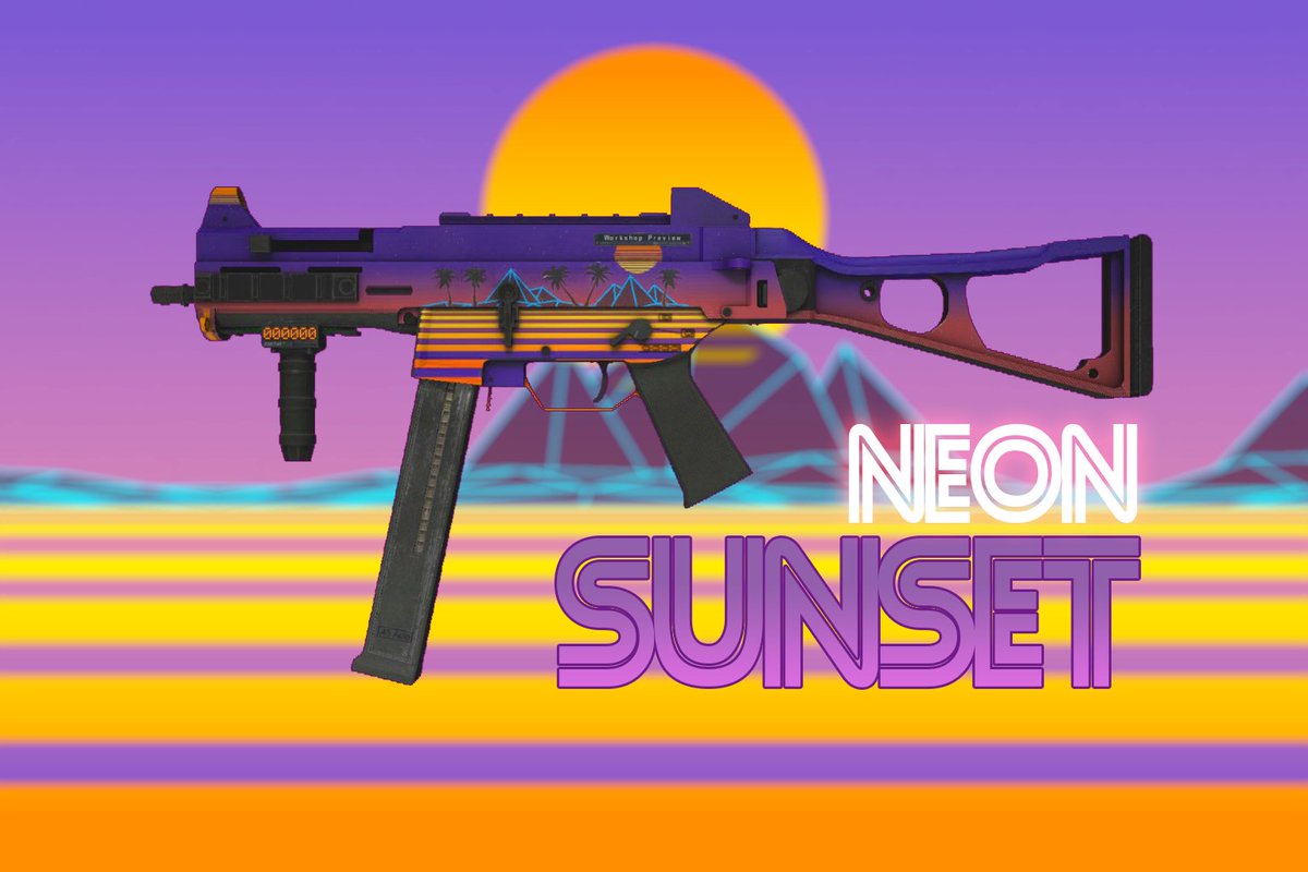 SergeyDoes's tweet photo. Spent 3 nights making the "Neon Sunset" UMP-45 finish in PaintNET:
https://t.co/qcZUSGtMIH
#CSGO #CSGOskins https://t.co/nrpB1jm0Rf